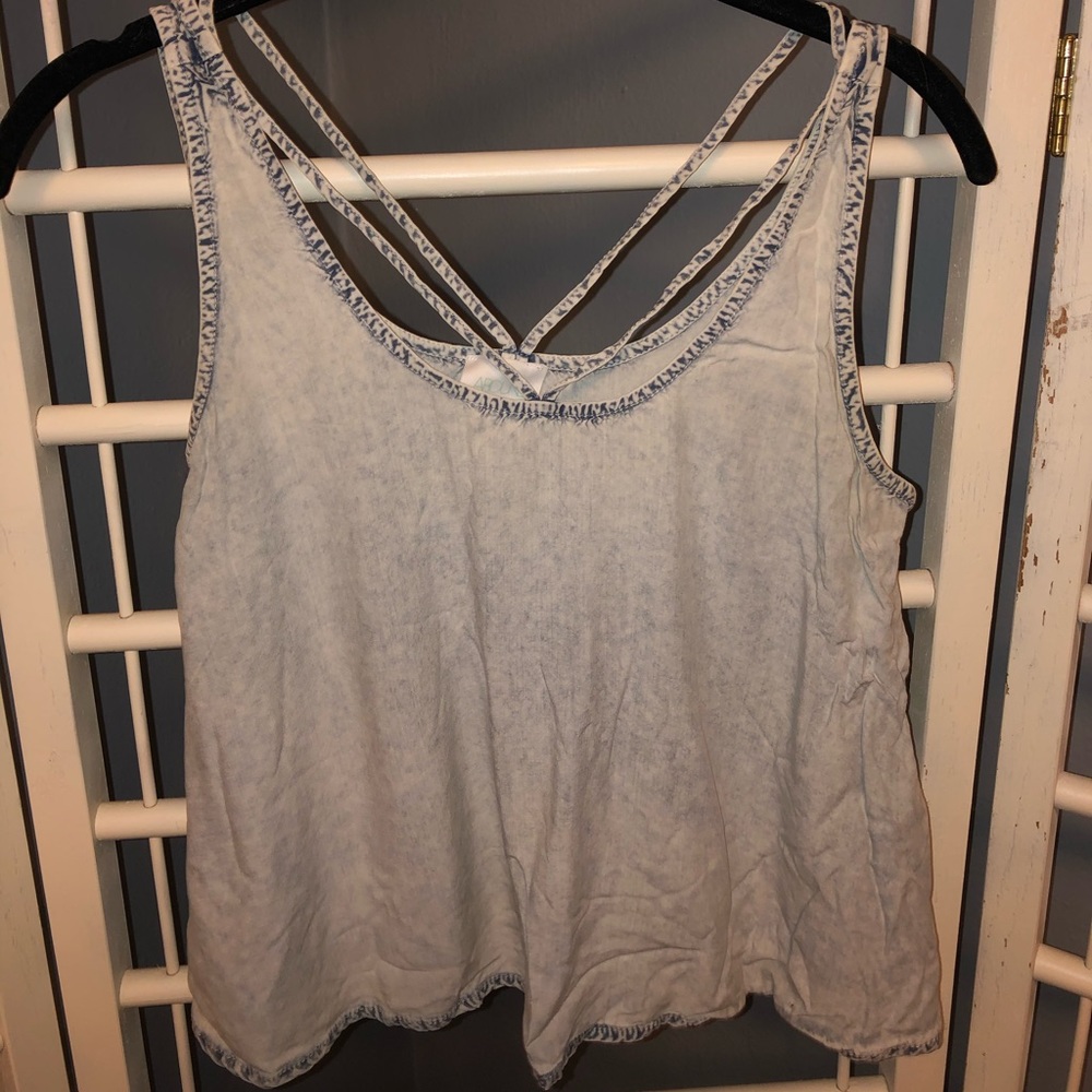 Chambray crop top
